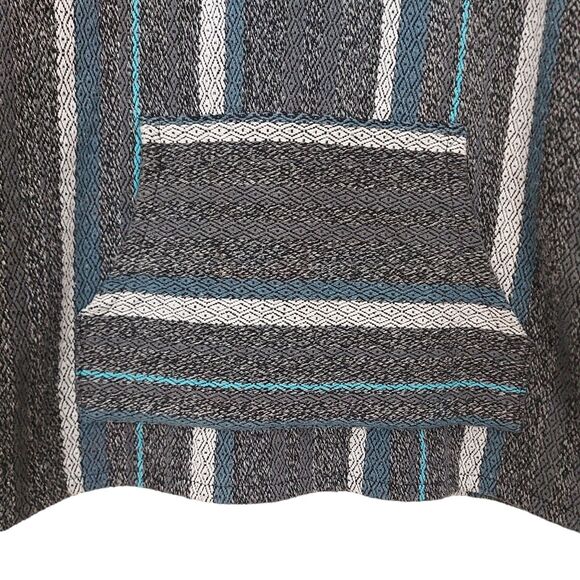 Original Senor Lopez Baja Hoodie Mens Medium Gray Pullover Hippie Boho Cotton - Picture 5 of 13